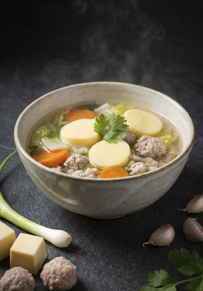 Clear Soup with Tofu & Minced Pork
