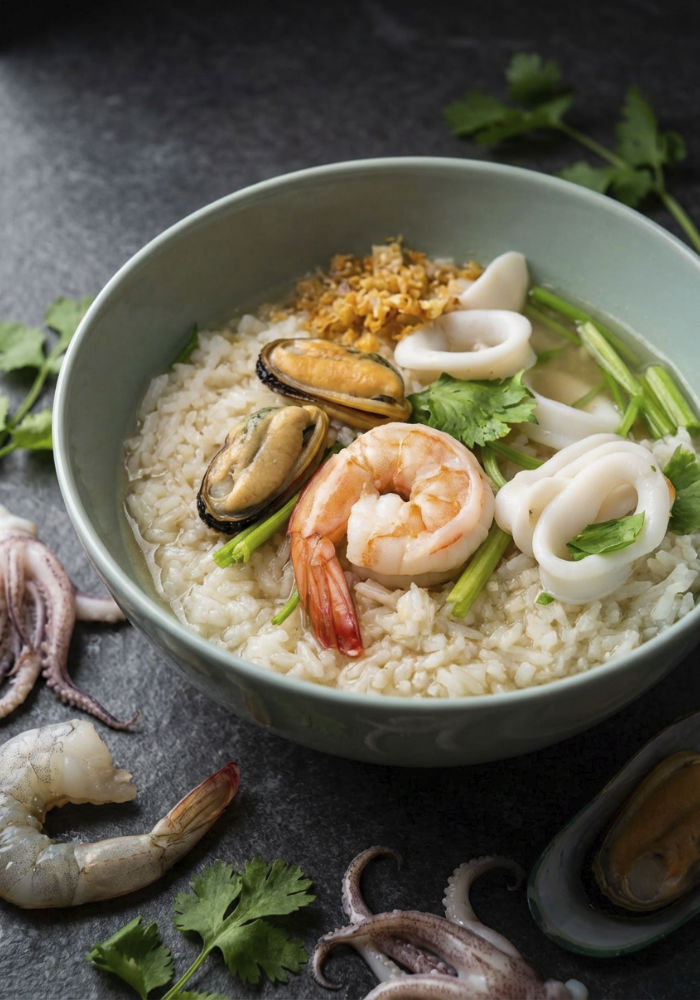 Dry Seafood Rice Porridge