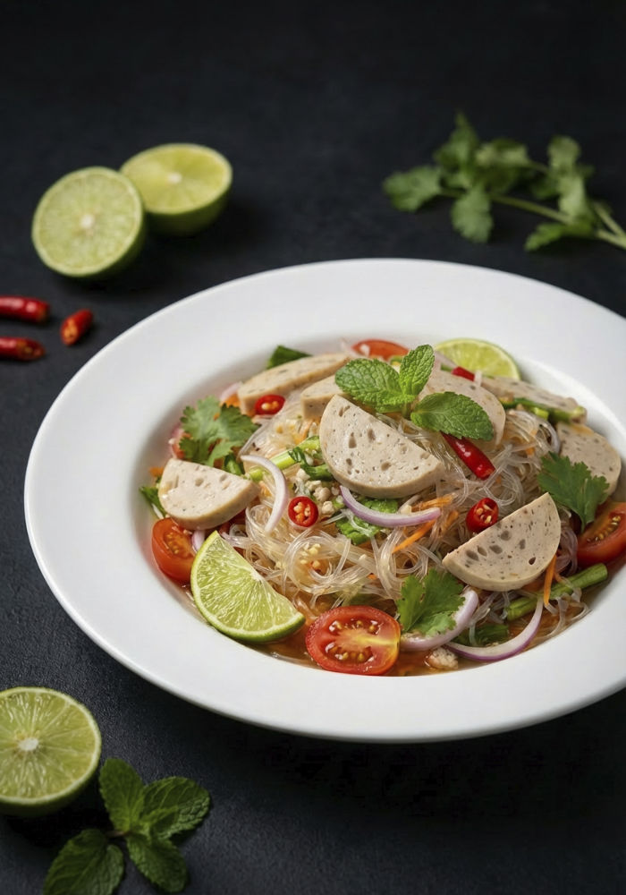 Glass Noodle Salad with Vietnamese Pork Sausage